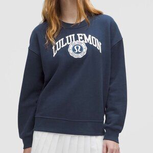 Lululemon Perfectly Oversized Crewneck Sweatshirt In Navy